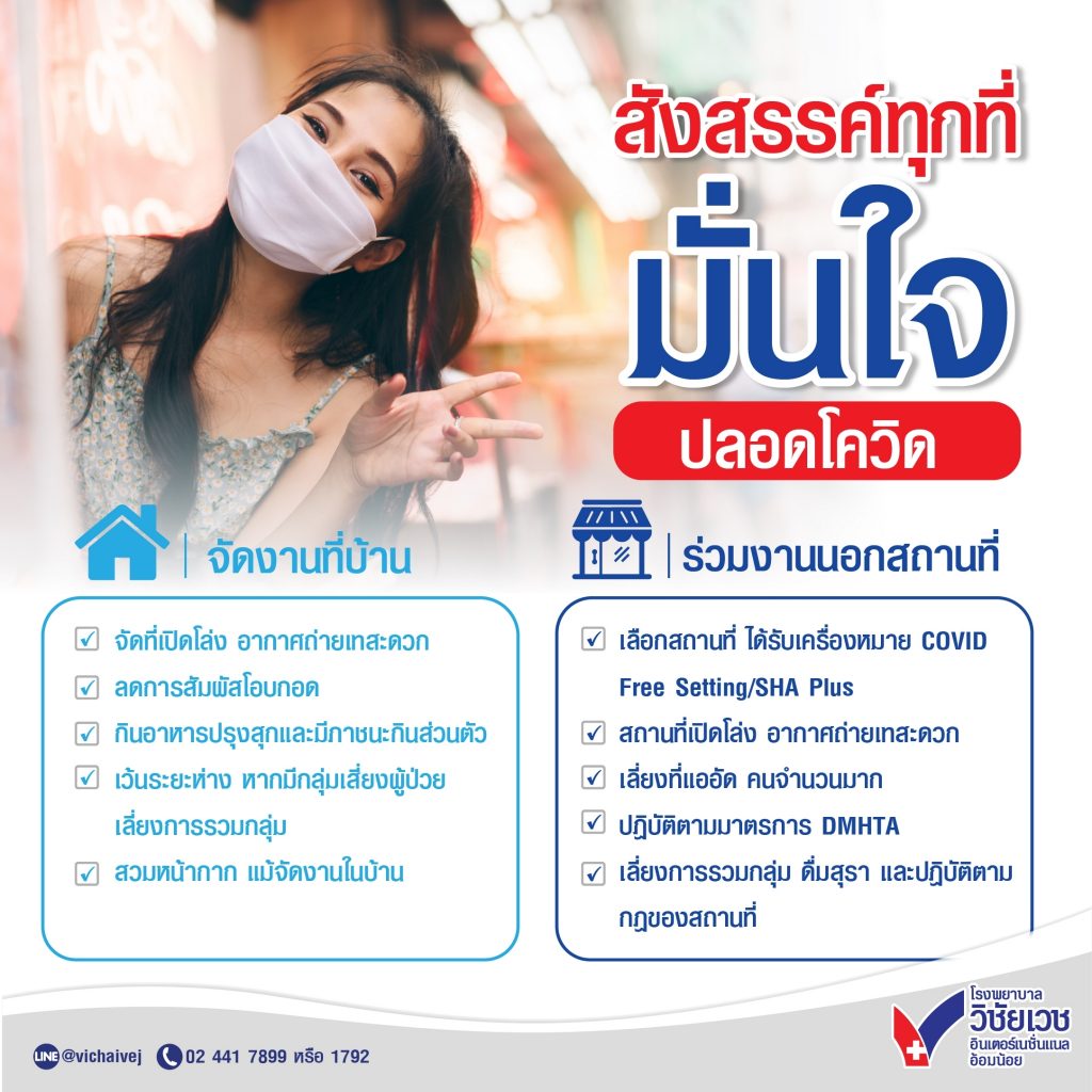 สังสรรค์ทุกที่ มั่นใจ ปลอดโควิด