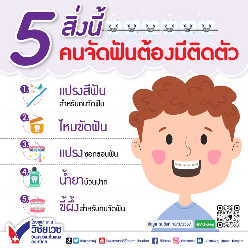 5 สิ่งนี้คนจัดฟัน ต้องมีติดตัว