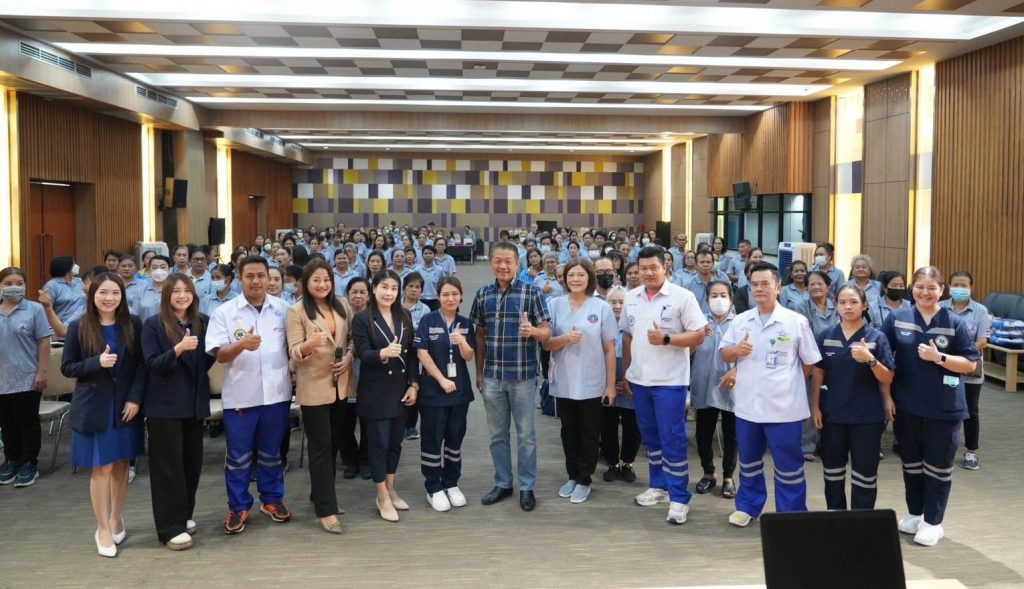 รพ.วิชัยเวชฯ อ้อมน้อย ร่วมโครงการอบรม “การเตรียมพร้อมรับมือภัยพิบัติ” แก่แกนนำสุขภาพและ อสม.