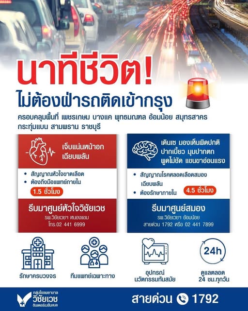 นาทีชีวิต! ไม่ต้องฝ่ารถติดเข้ากรุง